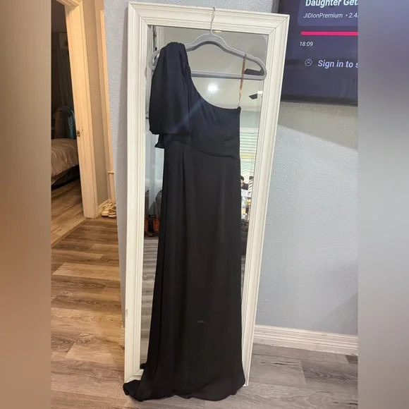 Sachin & Babi One Shoulder Bow Gown - Picture 4 of 7